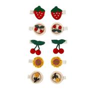 Adorable barrette à cheveux pour bébé faite à la main antidérapante pour nourrissons filles design délicat ensemble cadeau crochet décoration bébé