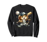 Adorable Batteur de Baseball Lion Cub Sweatshirt
