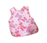 Adorable bavoir sans manches à motifs pour bébé, pour manger des aliments solides, doux pour la peau et Simple à entretenir, tablier d ' alimentation smocké