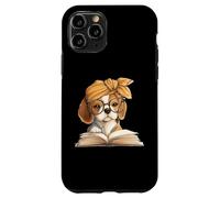 Adorable Beagle Puppy Reading Book Lover Dog Animal Graphic Coque pour iPhone 11 Pro