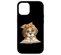 Adorable Beagle Puppy Reading Book Lover Dog Animal Graphic Coque pour iPhone 12/12 Pro