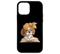Adorable Beagle Puppy Reading Book Lover Dog Animal Graphic Coque pour iPhone 12 Mini