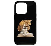 Adorable Beagle Puppy Reading Book Lover Dog Animal Graphic Coque pour iPhone 13 Pro