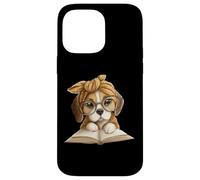 Adorable Beagle Puppy Reading Book Lover Dog Animal Graphic Coque pour iPhone 14 Pro Max