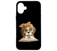 Adorable Beagle Puppy Reading Book Lover Dog Animal Graphic Coque pour iPhone 16 Plus