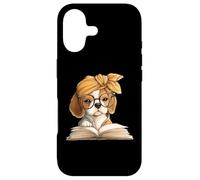 Adorable Beagle Puppy Reading Book Lover Dog Animal Graphic Coque pour iPhone 17