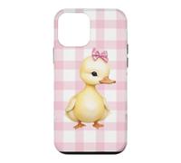 Adorable bébé Canard avec nœud Rose Pastel Coque pour iPhone 12 Mini