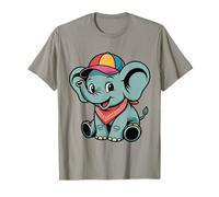 Adorable bébé éléphant avec Casquette T-Shirt