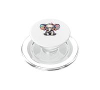 Adorable bébé éléphant Fille Portant Un nœud PopSockets PopGrip pour MagSafe