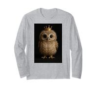 Adorable bébé Hibou avec Petite Couronne Fantaisie forêt Manche Longue