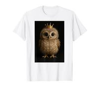 Adorable bébé Hibou avec Petite Couronne Fantaisie forêt T-Shirt