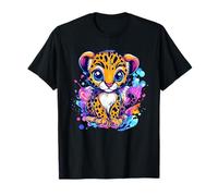 Adorable bébé léopard Jungle Safari Couleurs T-Shirt