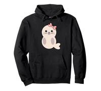 Adorable bébé Phoque Rose pour Amoureux des Animaux Sweat à Capuche