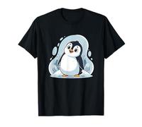 Adorable bébé Pingouin dans la Glace de Cristal enneigée T-Shirt