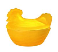 Adorable bocal en verre en forme de poule pour le stockage de bonbons et la décoration de la maison