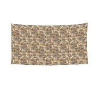 Adorable bol en forme d'os de chien avec impression de pattes de chien - Bannière décorative sur un seul côté - Convient pour les fêtes de nuit, les jardins, les bars