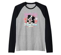 Adorable Border Collie Puppy Lover Idea for Moms Dog Manche Raglan
