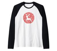 Adorable Boule à Neige Rudolph Renne de Noël Manche Raglan
