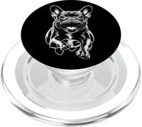 Adorable bouledogue français en course comme portrait cool PopSockets PopGrip pour MagSafe