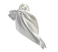 Adorable Bow Clips for Women, Satin Hairclips, Aesthetic Hair Bows Large Claw Clips Hair Barrettes with Long-Tail for Thick Thin Curly Hair, Satin Bow Hair Accessories, Oversized Hair Clips