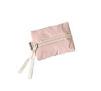 Adorable Bow Détail Coin Pouch pour Les Femmes; Organisateur pour Les écouteurs, pièces de Monnaie et clés avec Fermeture à glissière, Sac de cosmétiques