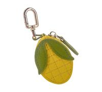Adorable breloque de sac en cuir motif fruits - Kawaii Y2K porte-clés mini portefeuille PU fermeture éclair porte-monnaie monnaie pochette cadeau accessoire pour sac à main sac à dos décoration voyage