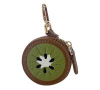 Adorable breloque de sac en cuir motif fruits - Kawaii Y2K porte-clés mini portefeuille PU fermeture éclair porte-monnaie monnaie pochette cadeau accessoire pour sac à main sac à dos décoration voyage