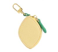 Adorable breloque de sac en cuir motif fruits - Kawaii Y2K porte-clés mini portefeuille PU fermeture éclair porte-monnaie monnaie pochette cadeau accessoire pour sac à main sac à dos décoration voyage