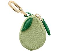 Adorable breloque de sac en cuir motif fruits - Kawaii Y2K porte-clés mini portefeuille PU fermeture éclair porte-monnaie monnaie pochette cadeau accessoire pour sac à main sac à dos décoration voyage