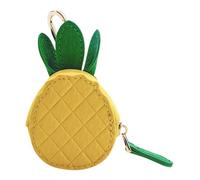 Adorable breloque de sac en cuir motif fruits - Kawaii Y2K porte-clés mini portefeuille PU fermeture éclair porte-monnaie monnaie pochette cadeau accessoire pour sac à main sac à dos décoration voyage