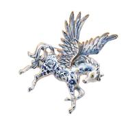 Adorable broche de cheval en forme d ' animal pour les amateurs du zodiaque chinois, broche artisanale en alliage, accessoire à la mode