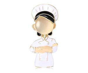 Adorable broche de personnage de cuisinier de dessin animé pour une expression quotidienne ou en tant que personne aimée