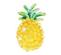 Adorable broche en forme d'ananas avec pierres brillantes pour ajouter du charme à vos tenues - Légère et confortable - Multi-usage