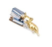 Adorable broche en forme de chats endormis - Épinglette élégante en alliage texturé pour sac à dos et décoration de tissu, As show, Métal