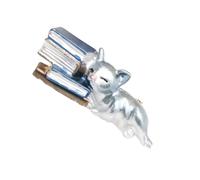 Adorable broche en forme de chats endormis - Épinglette élégante en alliage texturé pour sac à dos et décoration de tissu, As show, Métal