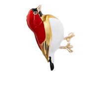 Adorable broche en forme d'oiseau émaillée pour vêtements robe épingle accessoire tenue élégante embellissement pour occasions décontractées formelles bijoux oiseau élégant