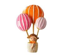 Adorable broche montgolfière en alliage émaillé, accessoire décoratif pour robes, manteaux, sacs, épingle décorative en alliage de couleur vive, taille unique, Comme décrit