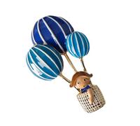 Adorable broche montgolfière en alliage émaillé, accessoire décoratif pour robes, manteaux, sacs, épingle décorative, pendentif fille dessin animé pour vestes, taille unique, Comme décrit