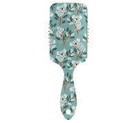 Adorable brosse à cheveux douce en forme de koala bleu écume de mer pour la croissance des cheveux. Masseur de cuir chevelu conçu pour les cheveux bouclés avec poignée ergonomique cepillos para