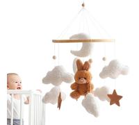 Adorable Bunny Nursery Mobile for Baby Cribs, Cartoon Toddler Bassinet Pendant Toys, Cute Baby Crib Decor for Home and Kids' Room, Perfect for Bedrooms and Newborns