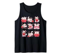 Adorable Bunny with Hearts and Yarn Débardeur