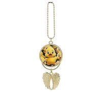 Adorable canard animal à suspendre pour rétroviseur de voiture, cadeau porte-bonheur à suspendre pour bureau, voiture, décoration d'intérieur, taille unique, Zinc