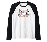 Adorable Canard Boo - Oie effrayante - pour Halloween - Citrouille d'automne Manche Raglan