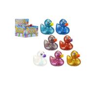 Adorable Canard pailleté - (4,5 cm) Couleurs Assorties, 1 pièce - Parfait pour Les fêtes, Le Bain Amusant et la présentation d'objets de Collection