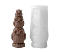 Adorable Candle Mould - Animal Mold for Room Desk | Silicone with 3d Stackable Shapes, Seal Squirrel Owl Dog Figures, Reusable Craft Accessory, Holiday, Birthday Party and School