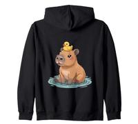 Adorable Capybara et Canard Best Friends pour Les Amoureux des Animaux Sweat à Capuche
