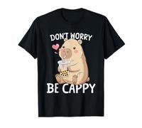 Adorable Capybara Kawaii Anime Buvant Bubble Tea Capy Lover T-Shirt