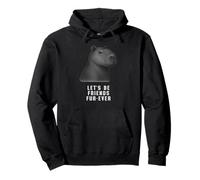 Adorable Capybara « Let's Be Friends Fur-Ever » Sweat à Capuche