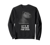 Adorable Capybara « Let's Be Friends Fur-Ever » Sweatshirt