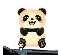 Adorable Car Panda Figurine Night Light Air Vent Clips, Car Vent Accessoires, Décorative Automobile Interior Supplies For Sedan RV Pickup Truck Automobile